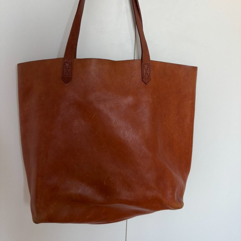Madewell Brown Leather Transport Tote